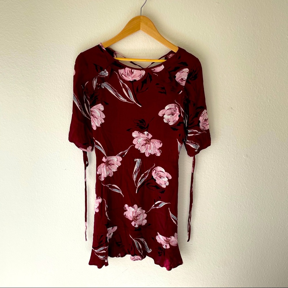 Nordstrom BP Red Floral Dress